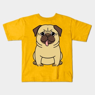 Crazy Pug Design Kids T-Shirt